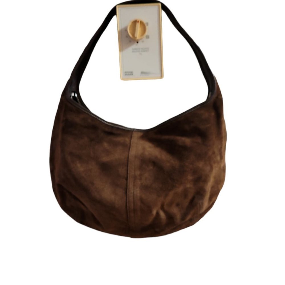 Coach Brown Suede Satchel